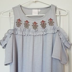 Open-Shoulder Dress for Showers and Dates